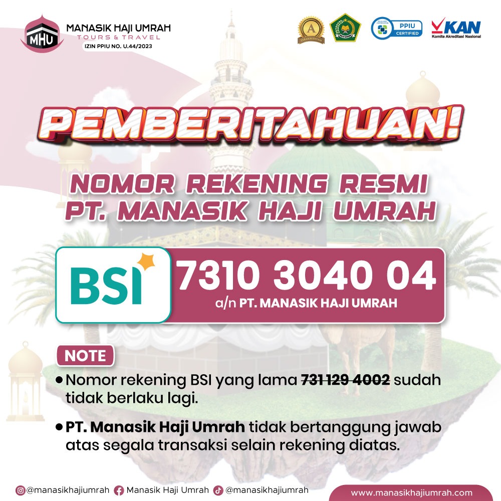 Rekening Terbaru PT. MHU